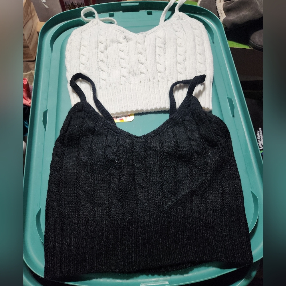 Two Knit Spaghetti Strap Tops